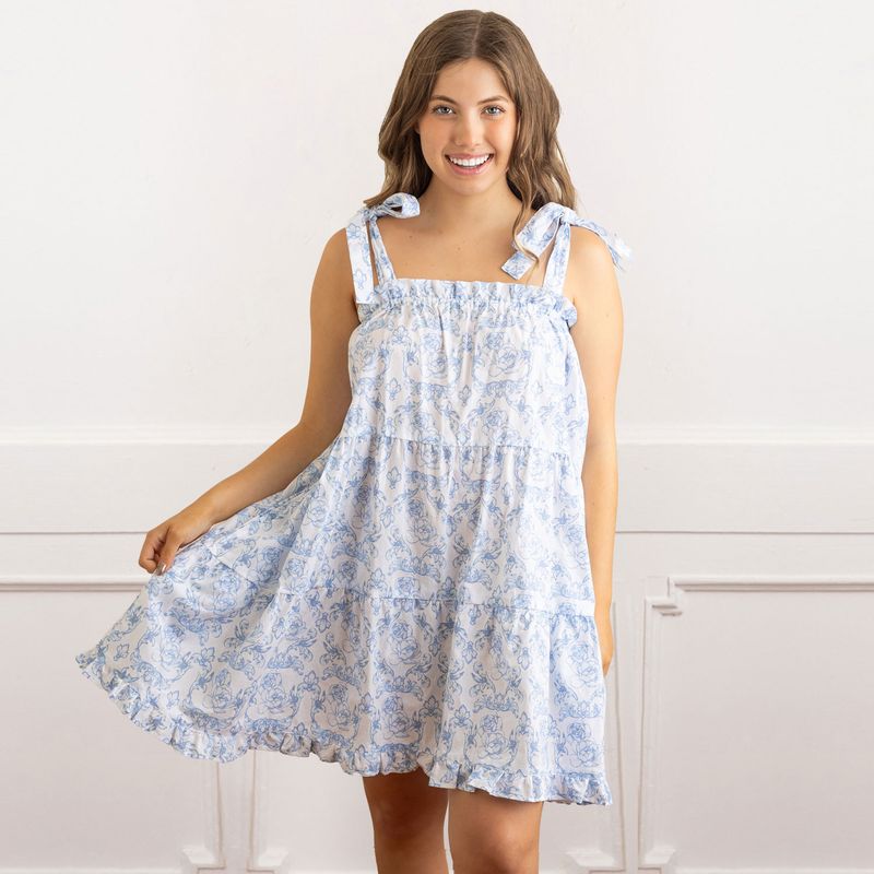 Tie Top Ruffle Dress