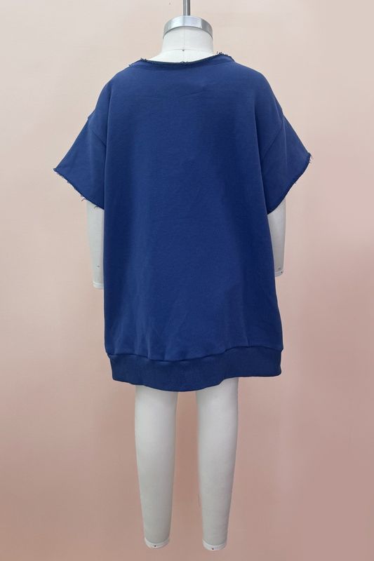 Girls - USA Applique Printed Sweatshirts Dress