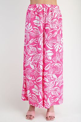 Tropical Printed Knit Pants