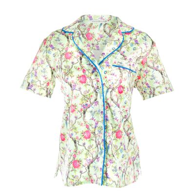 Satin Notch Collar Top