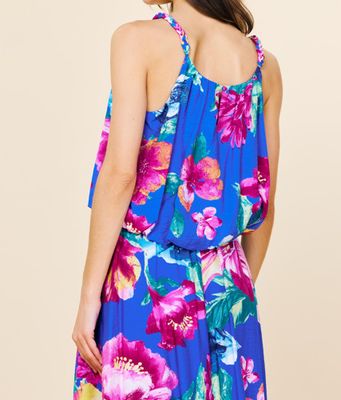 Braided Strap Floral Top