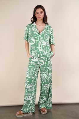 Casual Wide Leg Resort Pants
