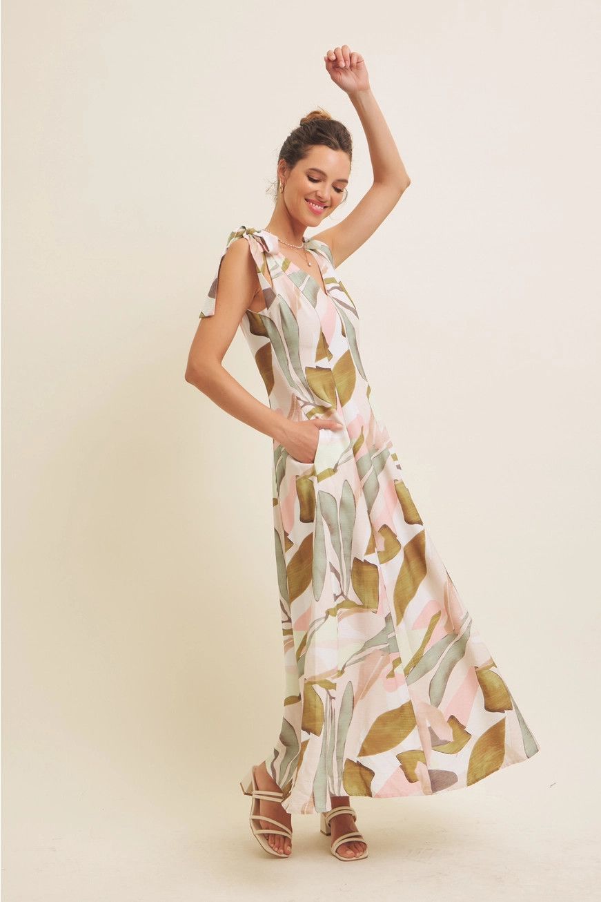 Tropical Flare Maxi Dress