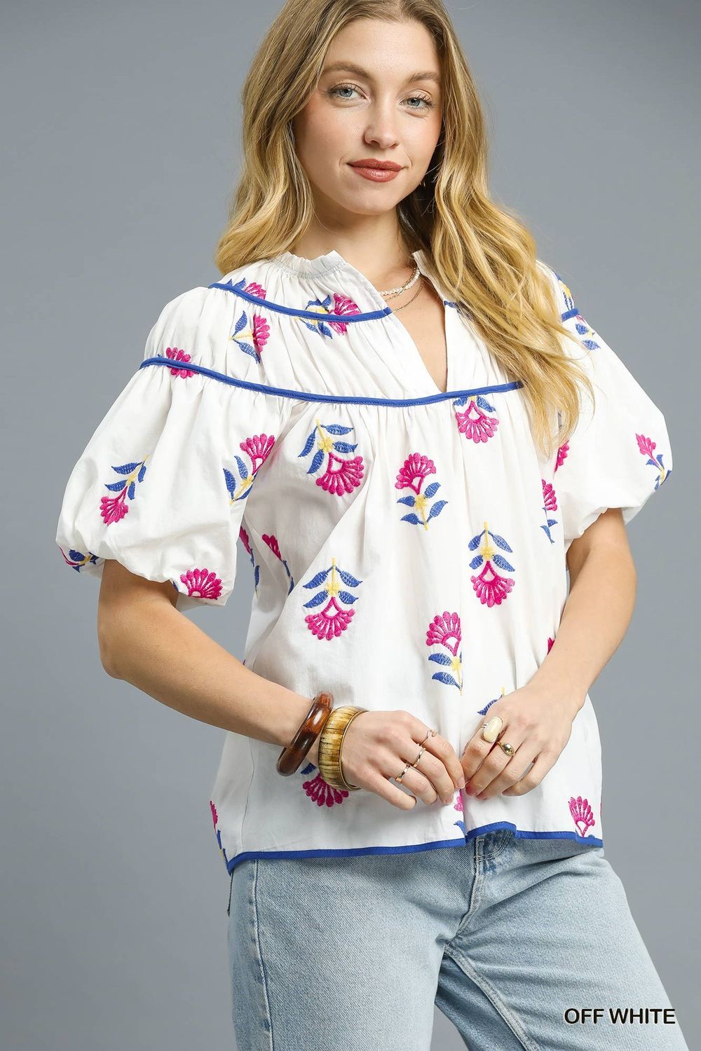 Meadow Bloom Embroidered Top