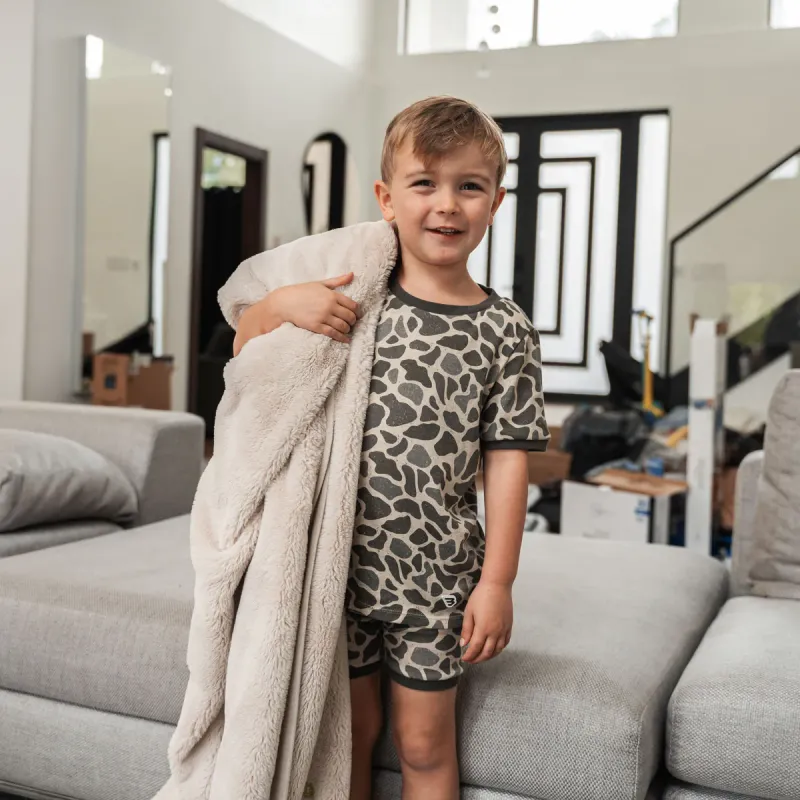 Youth Sleep Short Set- Classic Deer Camo