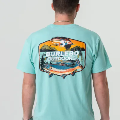 Short Sleeve - Burlebo Outdoors Angler - Island Reef