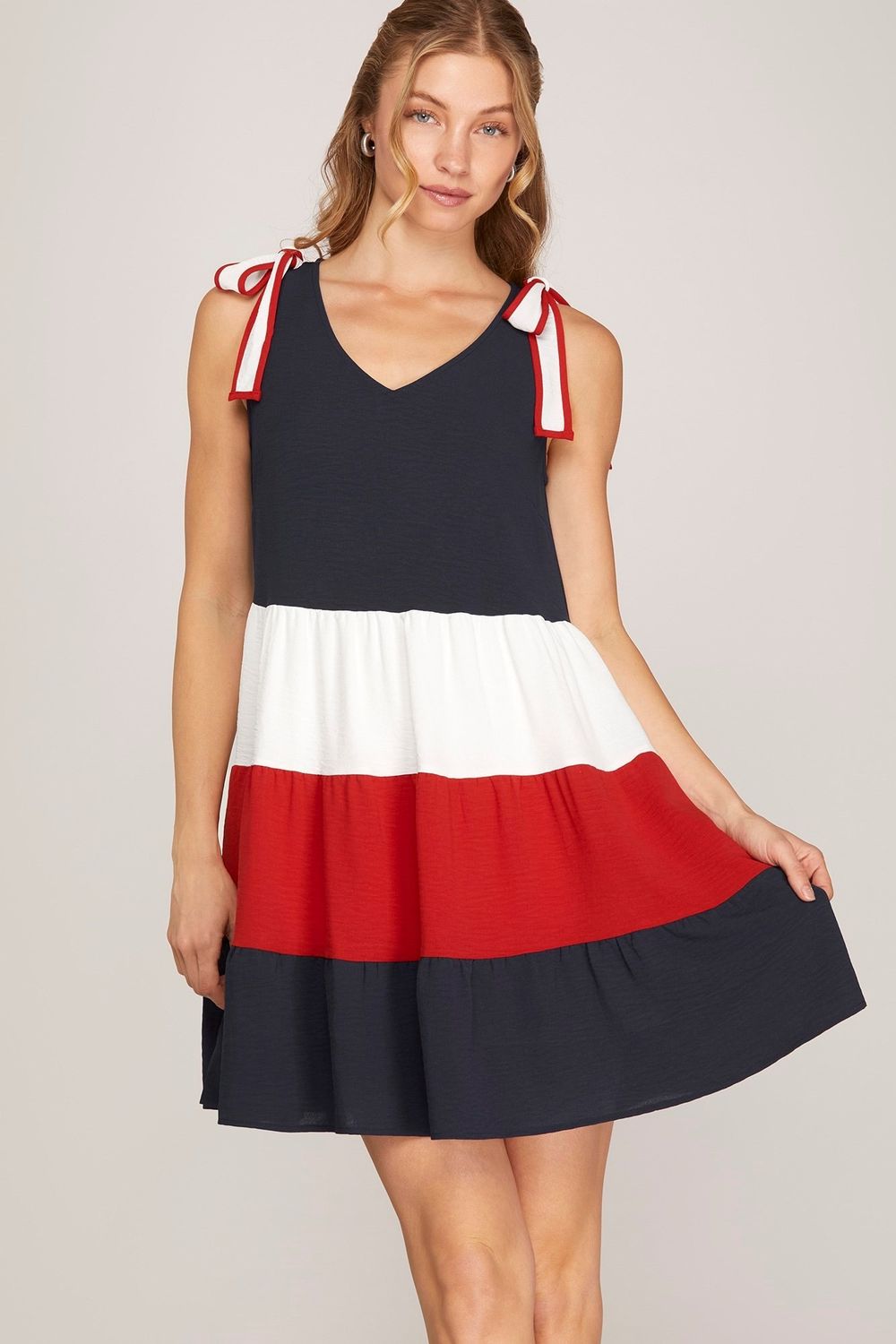 Color Block Mini Dress
