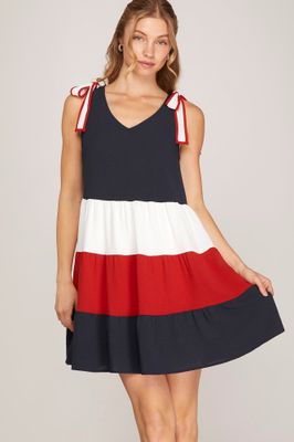 Color Block Mini Dress