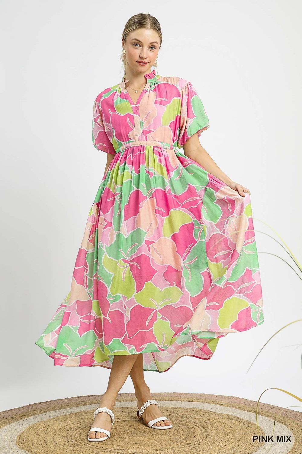 Tropical Breeze Midi Dress