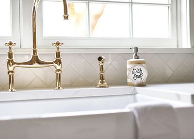Neutral Stripe Mini Cylinder Soap Pump