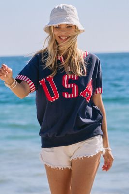 Short Sleeve French Terry Top