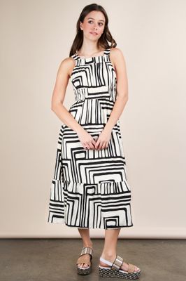 Printed Midi Boho Dress