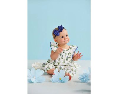 Blue Printed Baby Longall