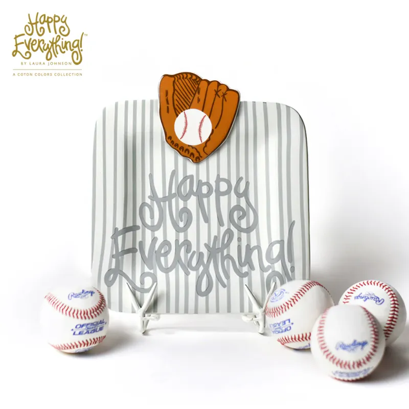 Stone Skinny Stripe Mini Happy Everything Square Platter