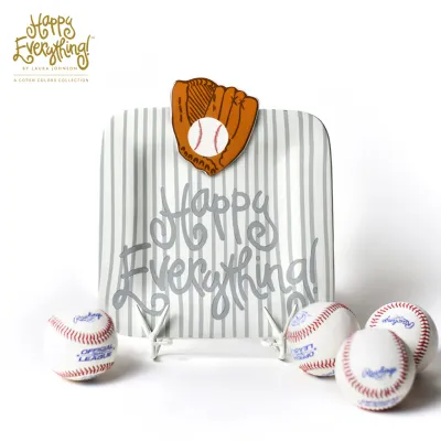 Stone Skinny Stripe Mini Happy Everything Square Platter
