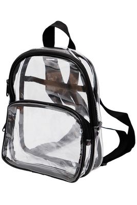 Petite Transparent Clear Durable Backpack