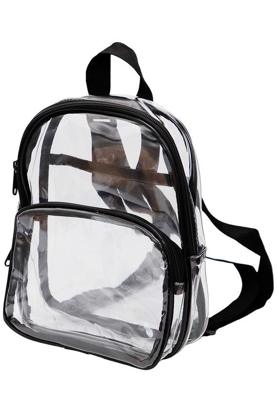 Petite Transparent Clear Durable Backpack