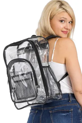 Extra Large Transparent Clear Durable Backpack