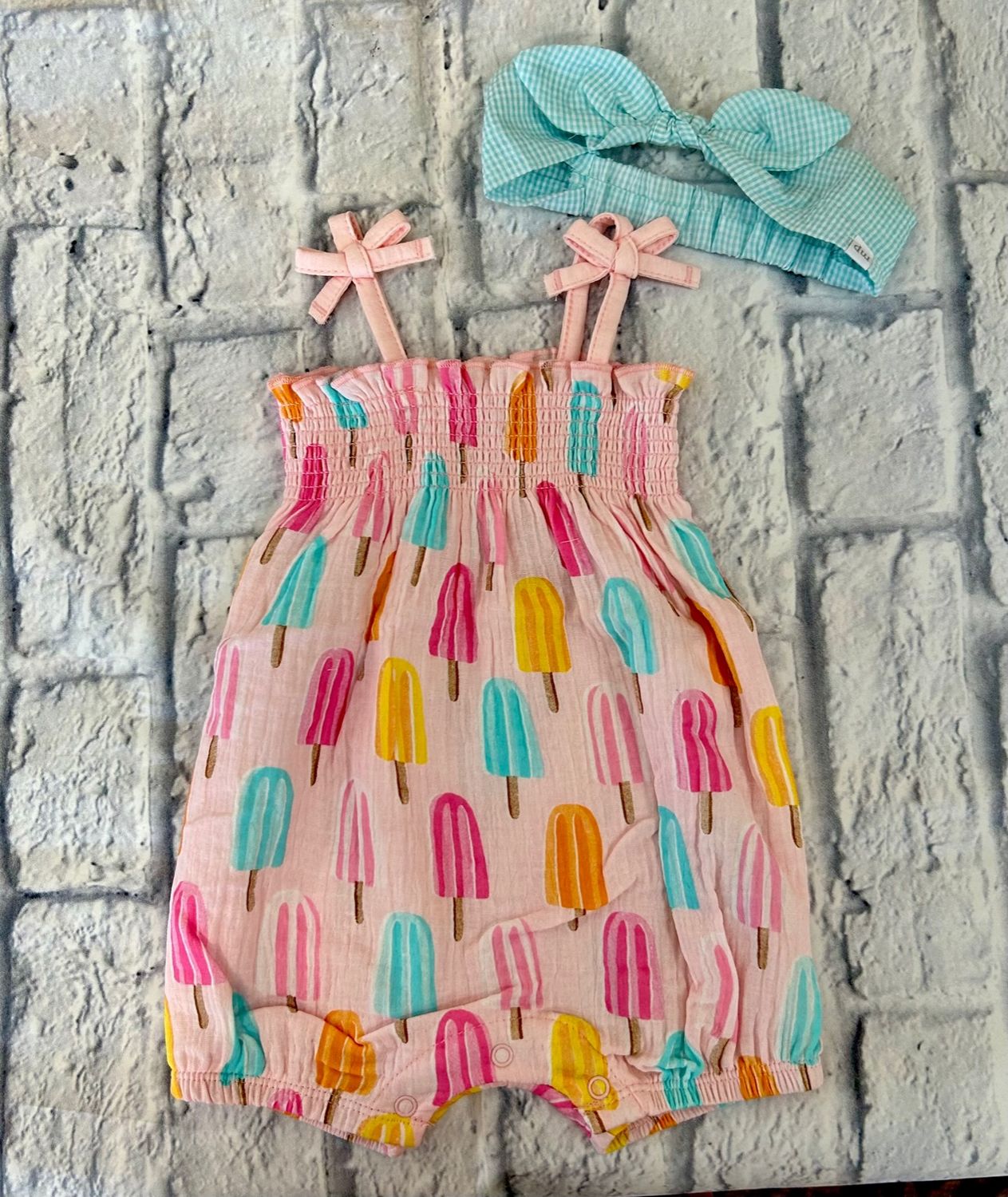 Popsicle Romper &amp; Headband