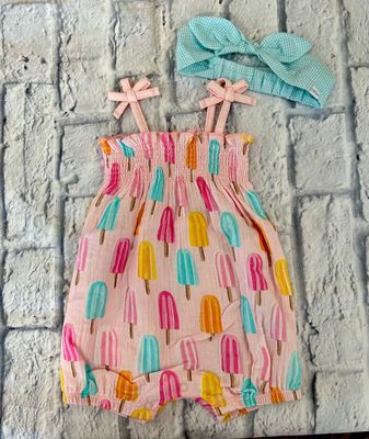 Popsicle Romper &amp; Headband