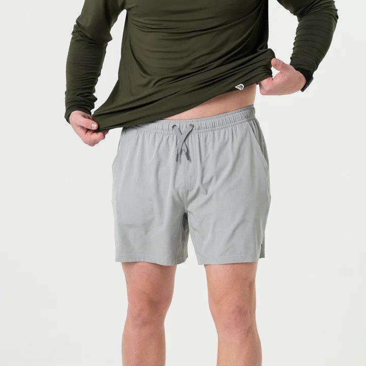 Athletic Short - Light Grey - Grey Aztec Liner