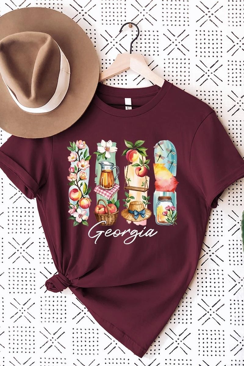 Georgia State Brushstroke Graphic Tee