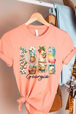 Georgia State Brushstroke Graphic Tee
