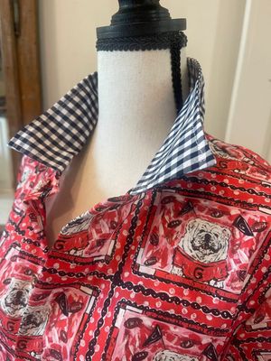 Graphic Gingham UGA Dress