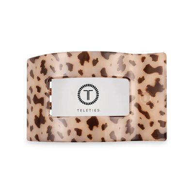 Teleties - Medium Flat Rectangle Hair Clip Blonde Tortoise