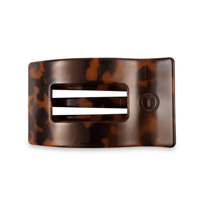 Teleties - Medium Flat Rectangle Hair Clip Tortoise