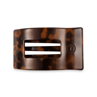 Teleties - Medium Flat Rectangle Hair Clip Tortoise