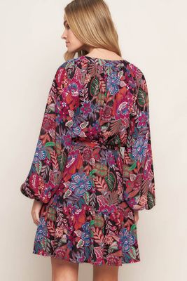 Printed Woven Mini Dress