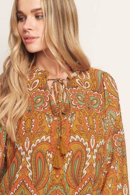 Printed Woven Mini Dress