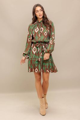 Printed Woven Mini Dress