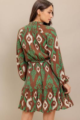 Printed Woven Mini Dress