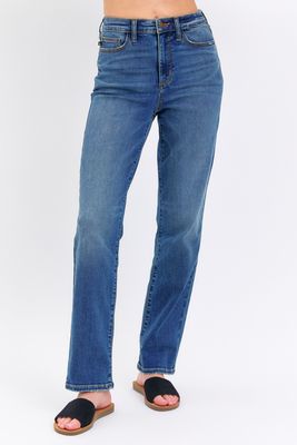 High Waist Straight Fit Plus