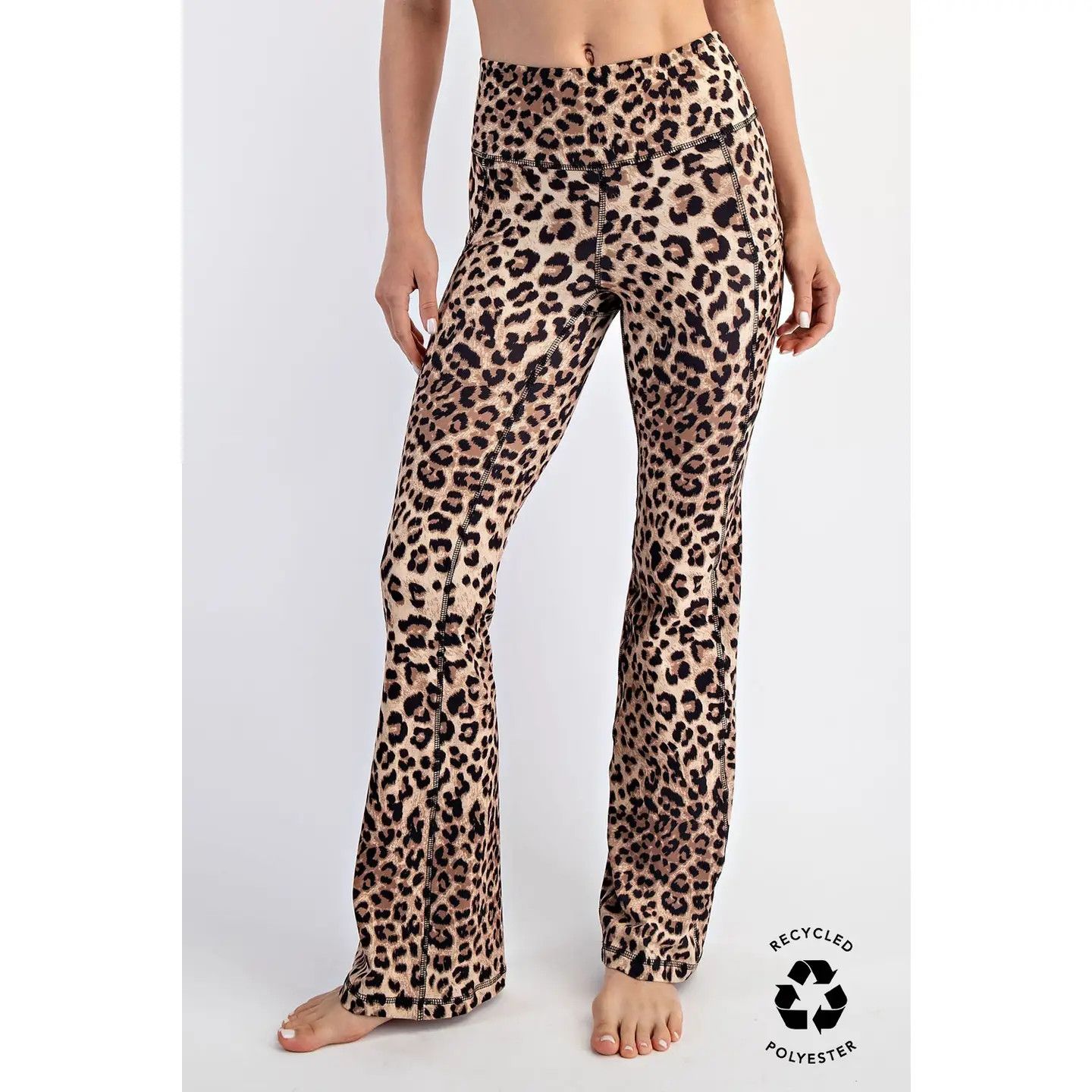 Animal Printed Flared Leggings