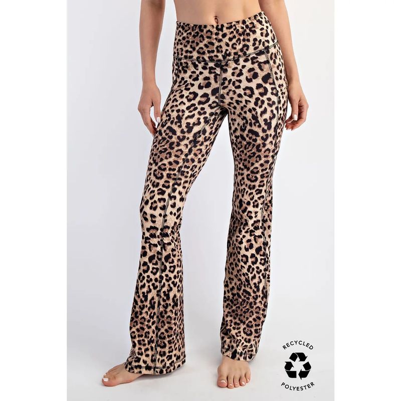 Animal Printed Flared Leggings