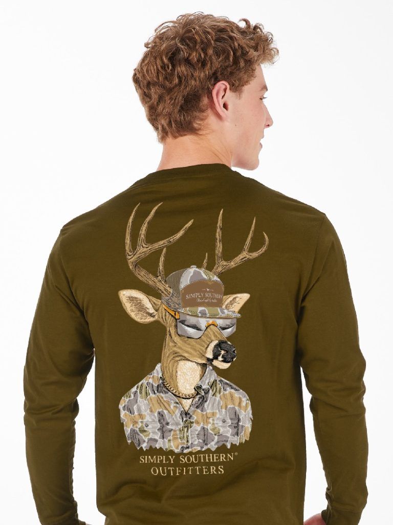Deer Raised Right Long Sleeve Tee