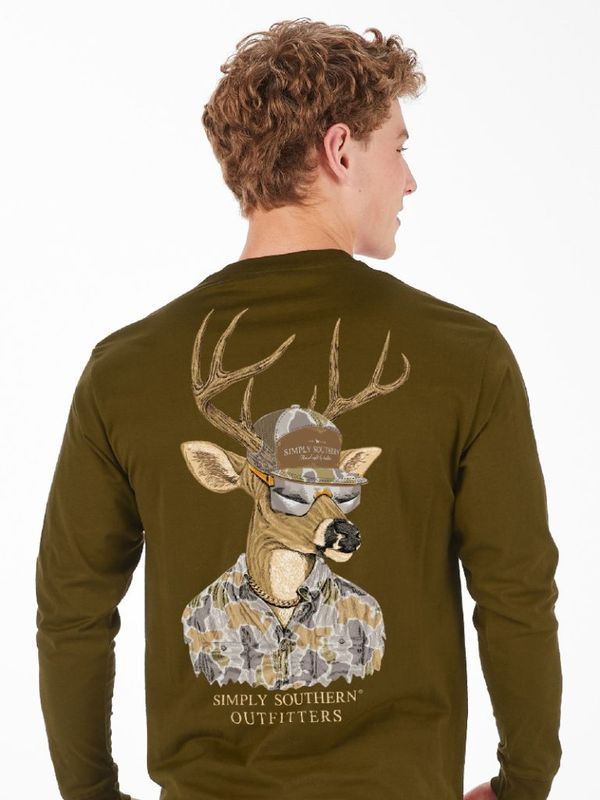Deer Raised Right Long Sleeve Tee