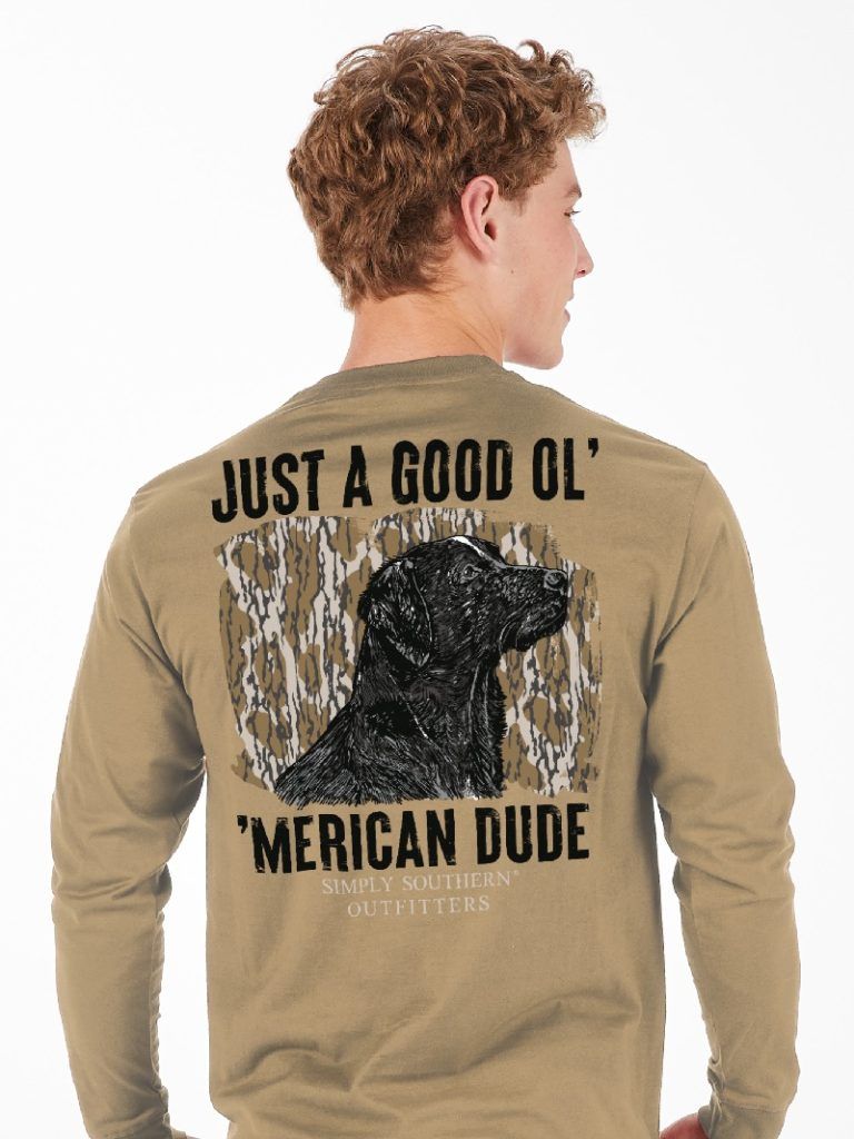 Good &#39;Ol American Dude Long Sleeve Tee