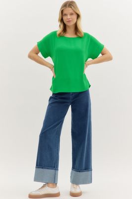 Round Neck Pullover Top