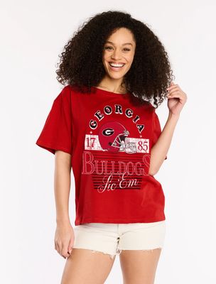The UGA Distressed Boyfriend Tee