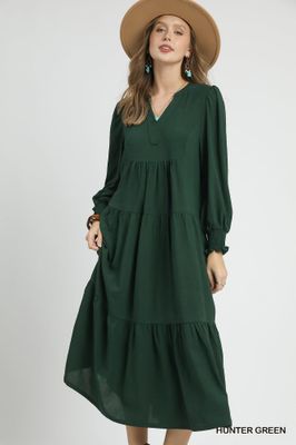 Tiered Midi Dress