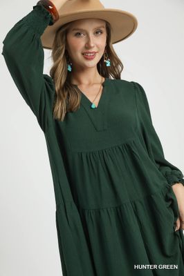Tiered Midi Dress