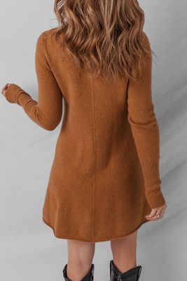 Ribbed Mini Sweater Dress