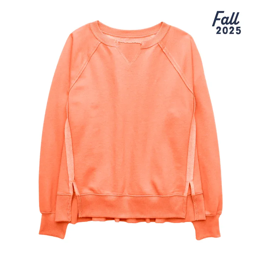 Weekend Ready Crewneck, Color: Melon, Size: S