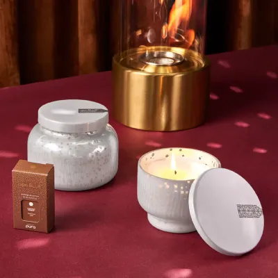 Chestnut Embers Mercury Iridescent Inverted Jar, 10 oz