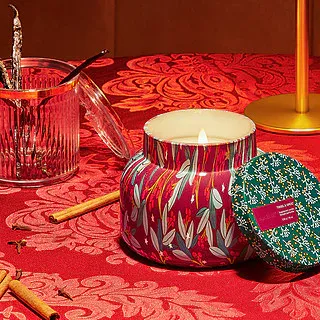 Tinsel &amp; Spice Holiday Pattern Play Signature Jar, 19 oz