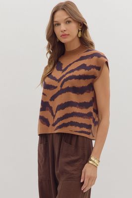 Mock Neck Knit Top